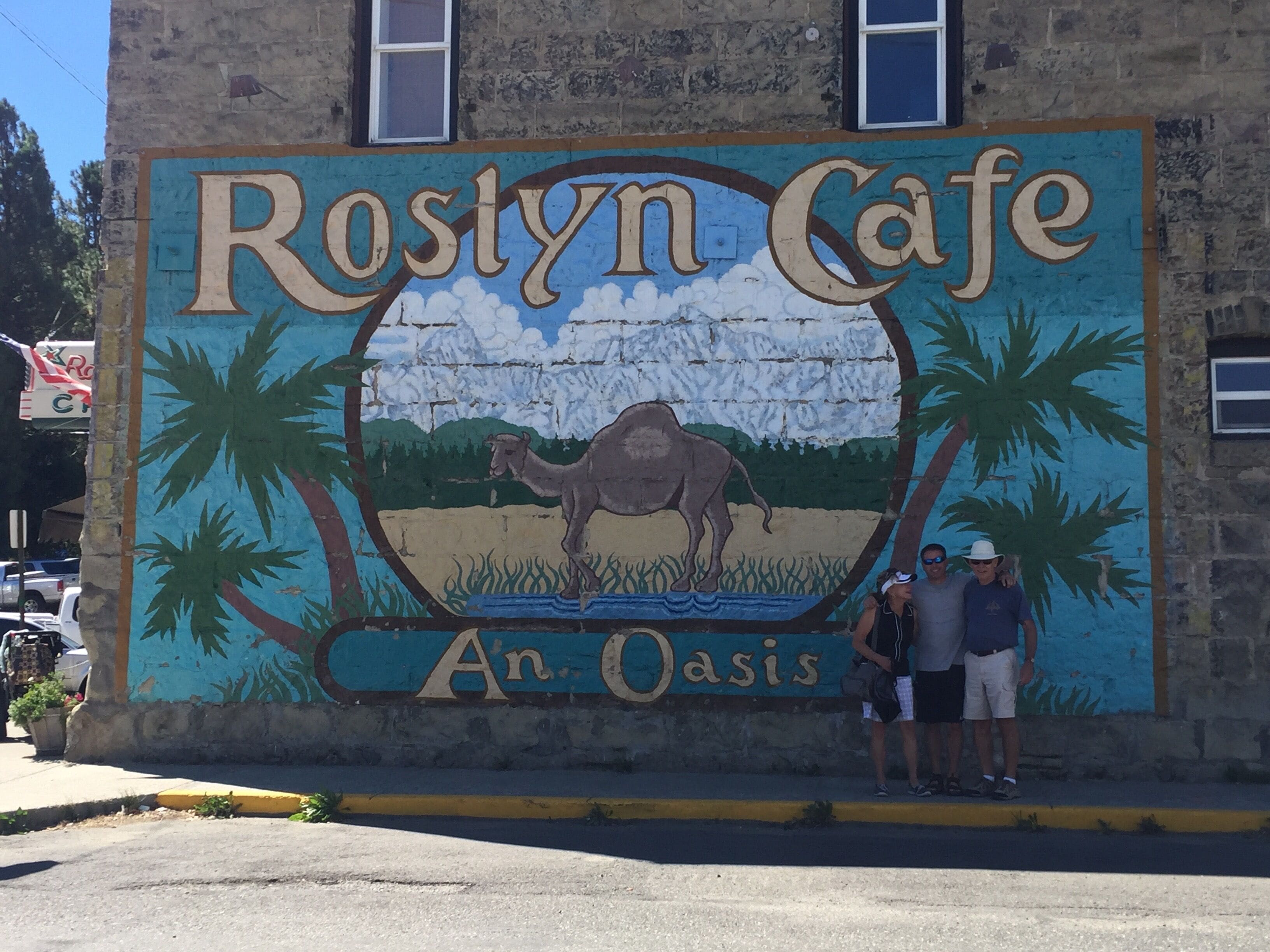 Famous Roslyn Cafe mural was featured on the 90’s TV show Northern Exposure. 