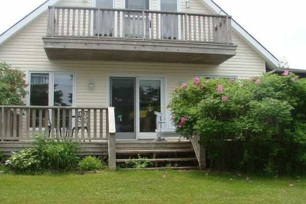 The front of the cottage, overlooking Winter Bay