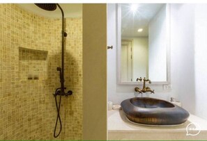 Two-Bedroom Apartment | Bathroom | Separate bathtub and shower, deep-soaking bathtub, free toiletries - Chelona Hua-Hin E505 (Hua Hin)