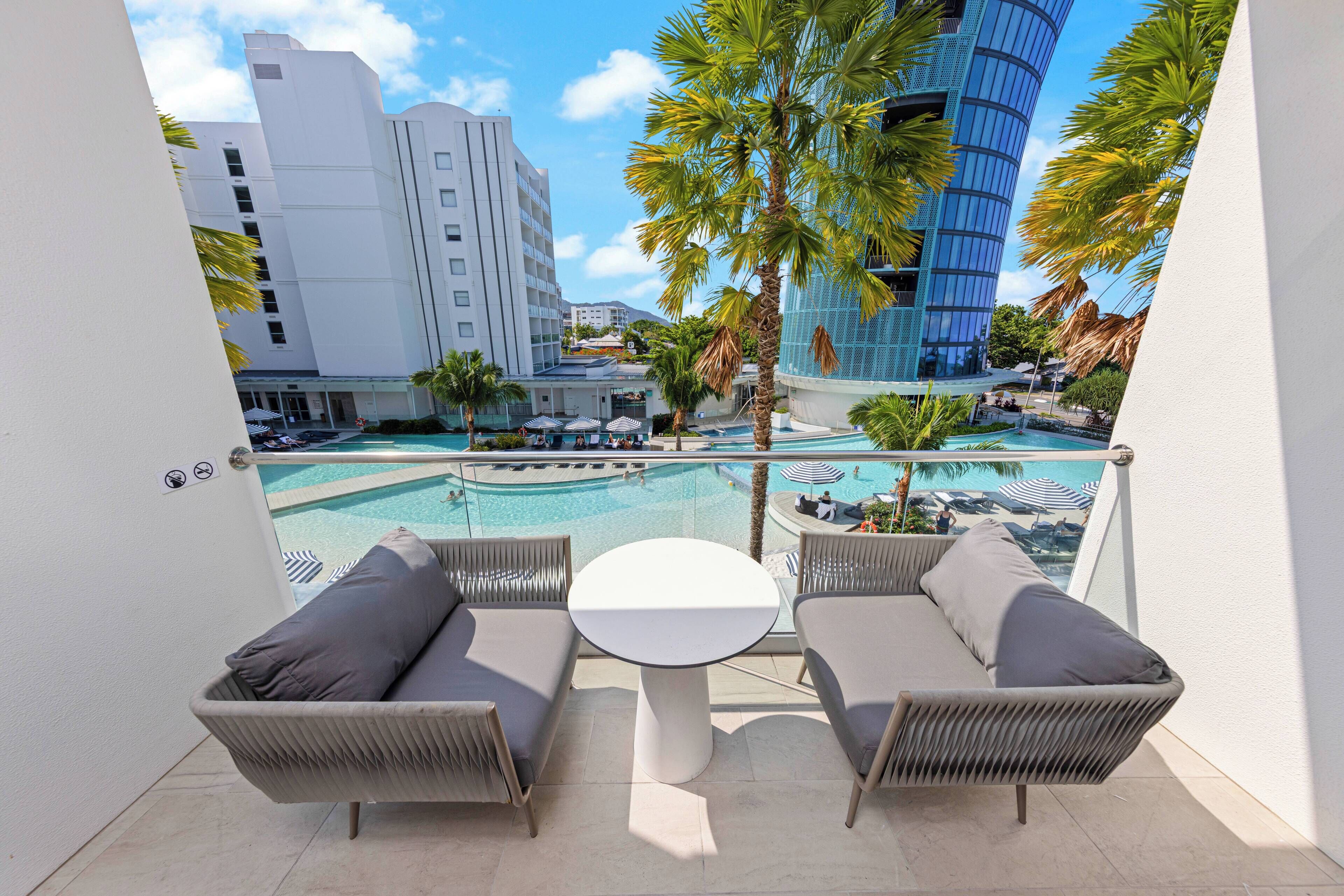 Resort Double Double | Premium bedding, in-room safe, desk, blackout drapes