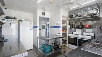 Fridge, microwave, toaster, blender