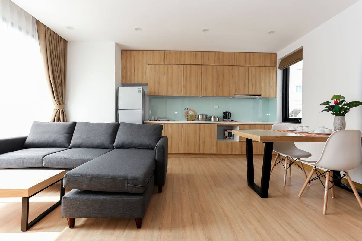 Apartment, 1 Bedroom | Living room | LCD TV