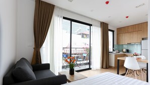 Studio – superior, 1 kingsize-seng, byutsikt