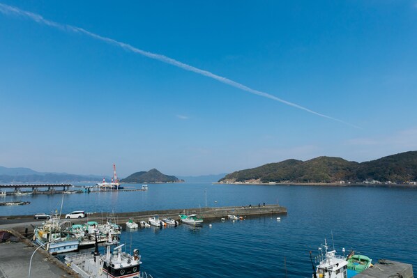 Uitzicht op strand/zee