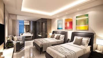 Chambre « Premier » avec lits jumeaux (Base person : 2, Max person : 3)
