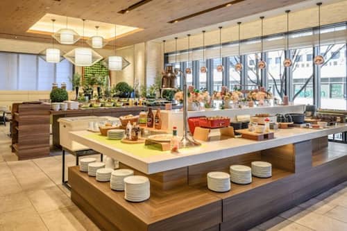 Tägliches Frühstücksbuffet gegen Gebühr