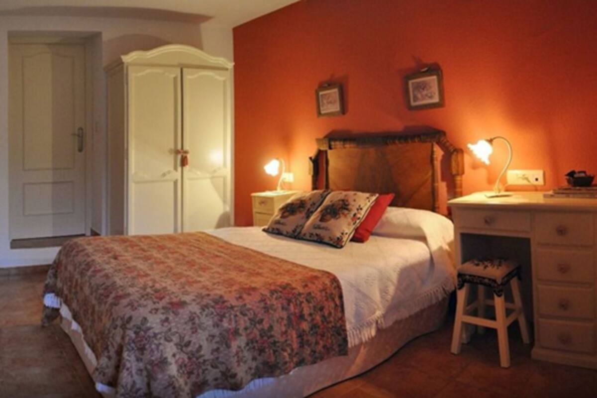 Desk, blackout curtains, iron/ironing board, free WiFi