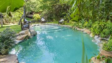 Outdoor pool, a natural pool