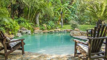 Outdoor pool, a natural pool