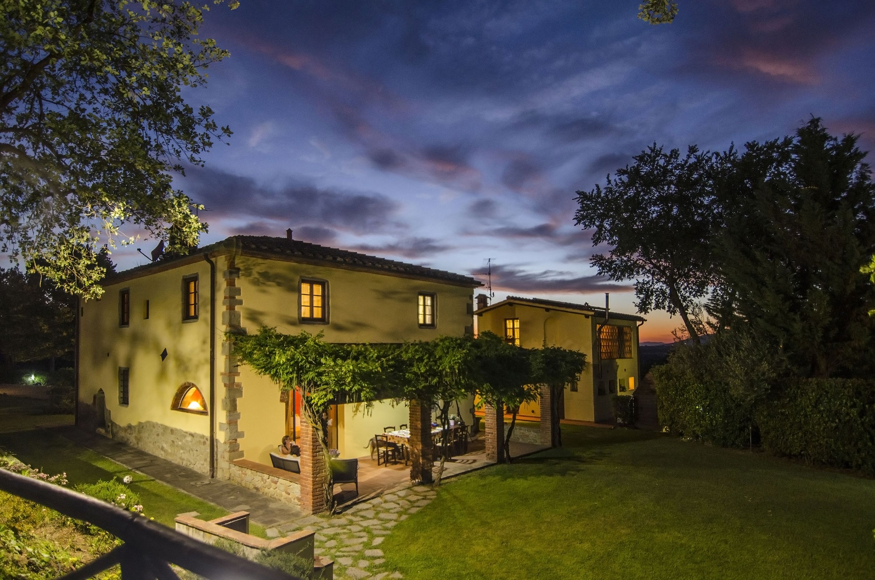 Front of property - evening/night