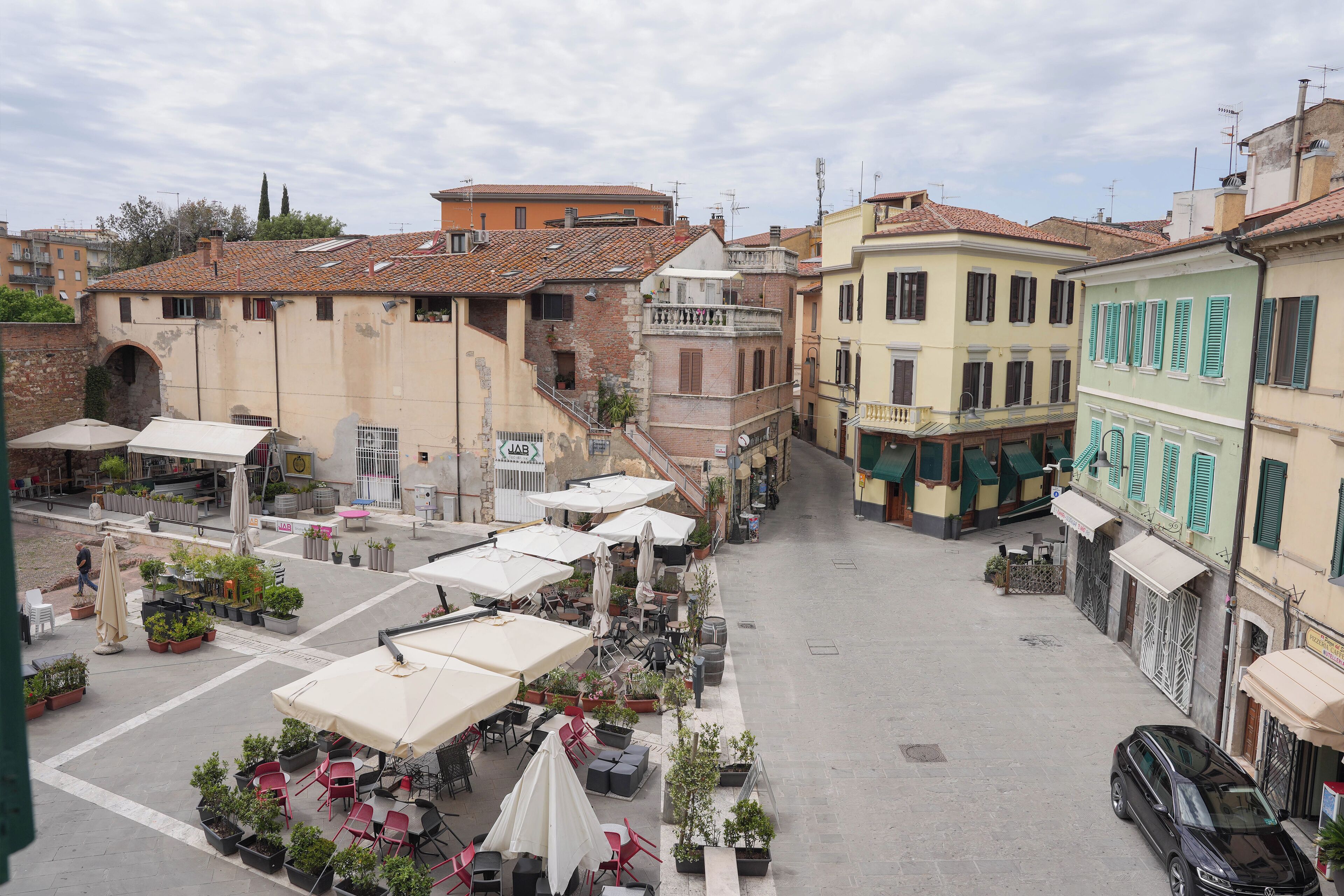 Blick von der Unterkunft