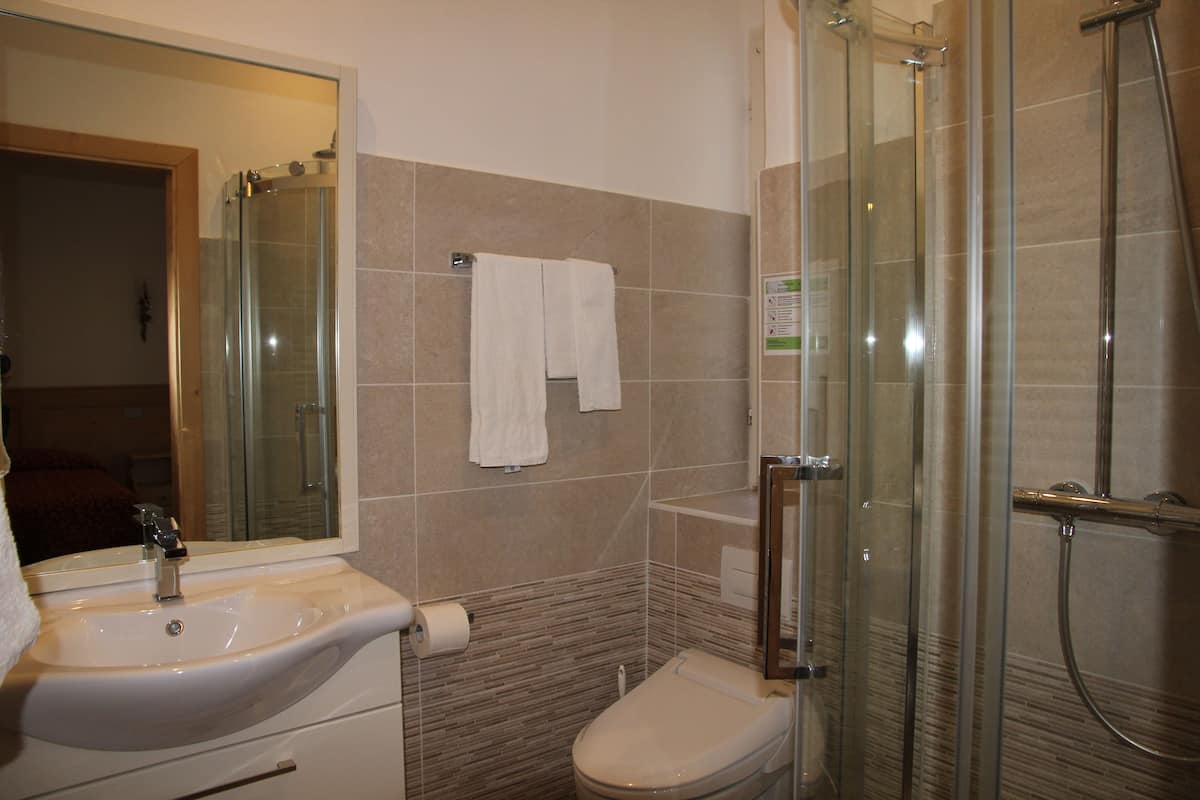 double or twin room, park view | bathroom | shower, free toiletries, hair dryer, bidet
