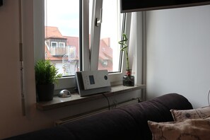 Classic-Apartment | Schreibtisch, laptopgeeigneter Arbeitsplatz, Bügeleisen/Bügelbrett
