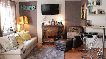 Elite Studio | Living area | Flat-screen TV, pay films