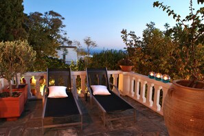 House, 3 Bedrooms, Sea View (E1) | Terrace/patio - Tinos E Houses (Tinos)