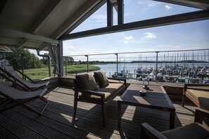 House, 2 Bedrooms, Terrace, Harbor View | Balcony view - im-jaich Naturoase Rügen (Gustow)