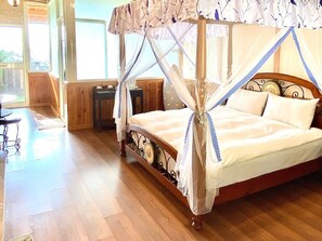 Panoramic Double Room, Valley View | 1 bedroom, desk, blackout curtains, soundproofing - Yueya Villa (Puli)