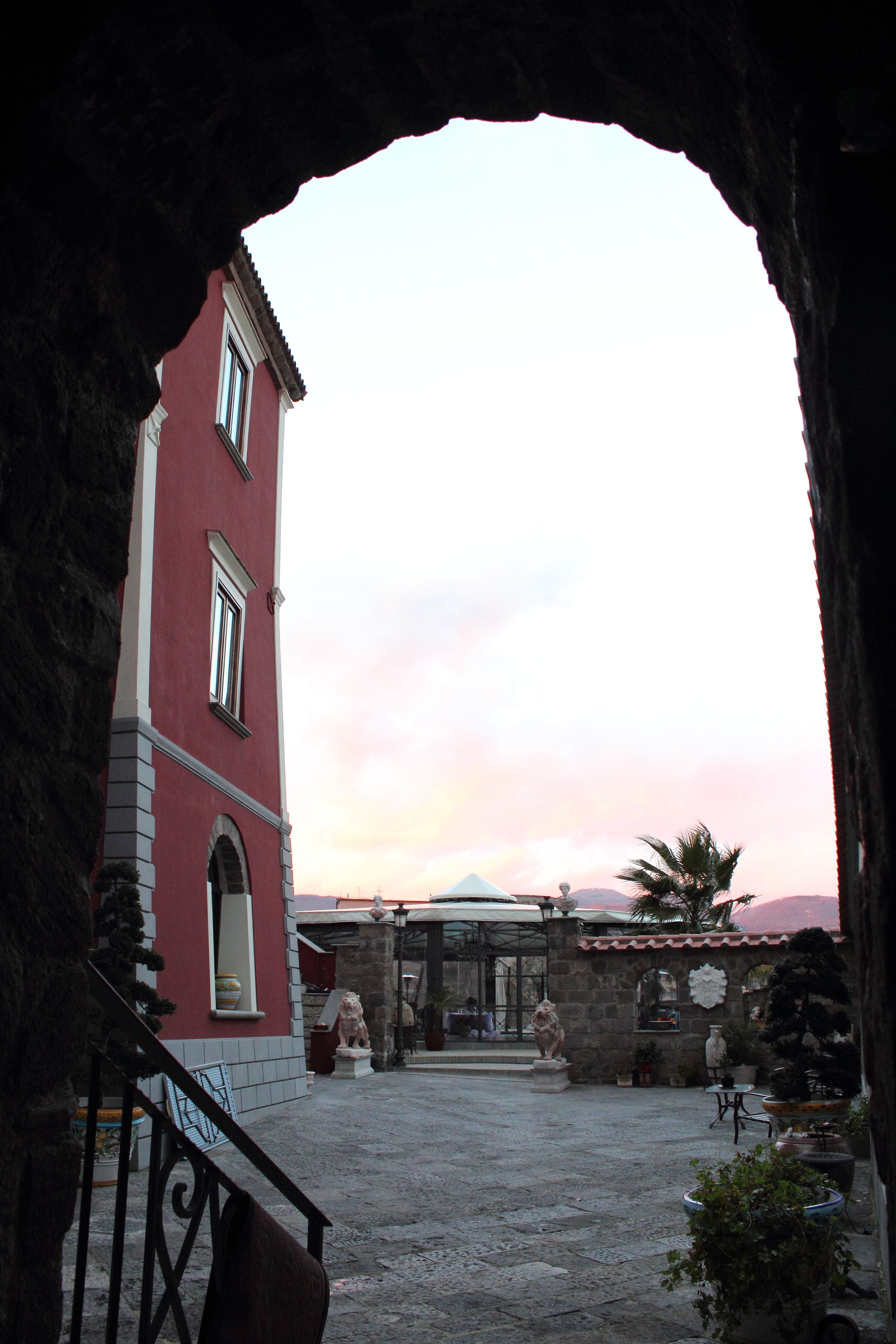 Blick von der Unterkunft