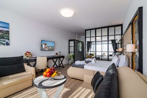 In-room safe, desk, blackout drapes, iron/ironing board - Prestige Deluxe Hotel & Aquapark Club - All Inclusive (Golden Sands)