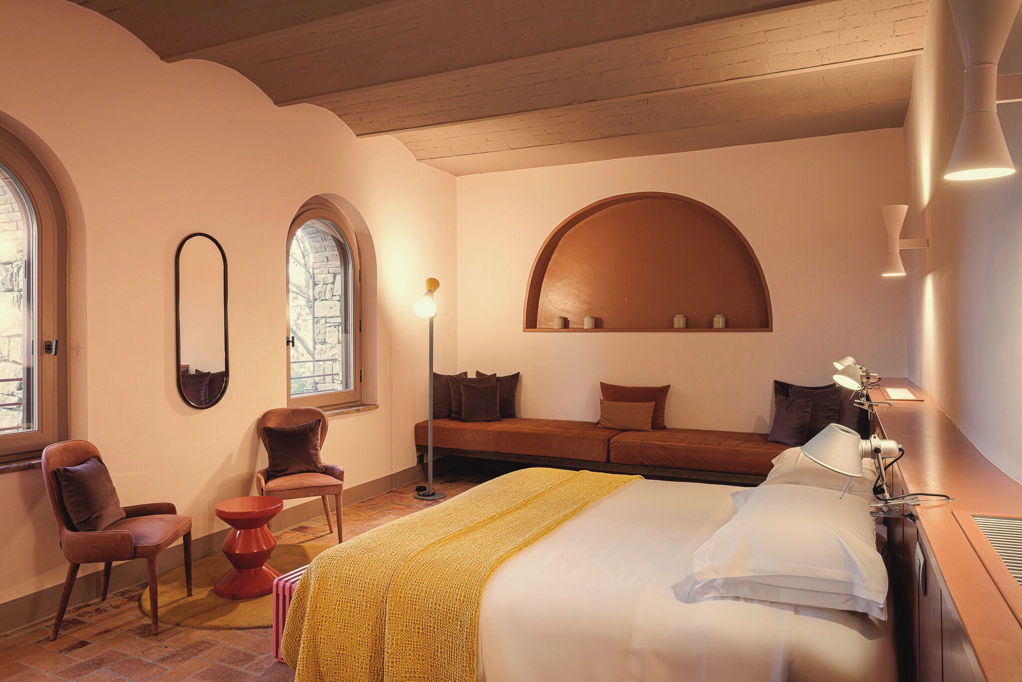 Chambre Panoramique, 1 lit double, non-fumeur, vue colline