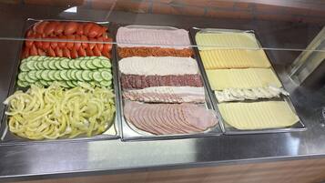 Daily buffet breakfast for a fee