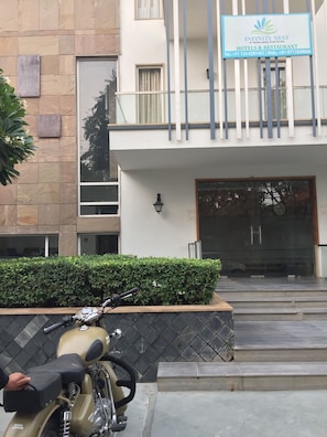 Fassade der Unterkunft