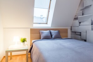 Lägenhet Comfort - 1 sovrum - balkong (Szafir) | Strykjärn/strykbräda, gratis barnsängar, gratis wi-fi och sängkläder