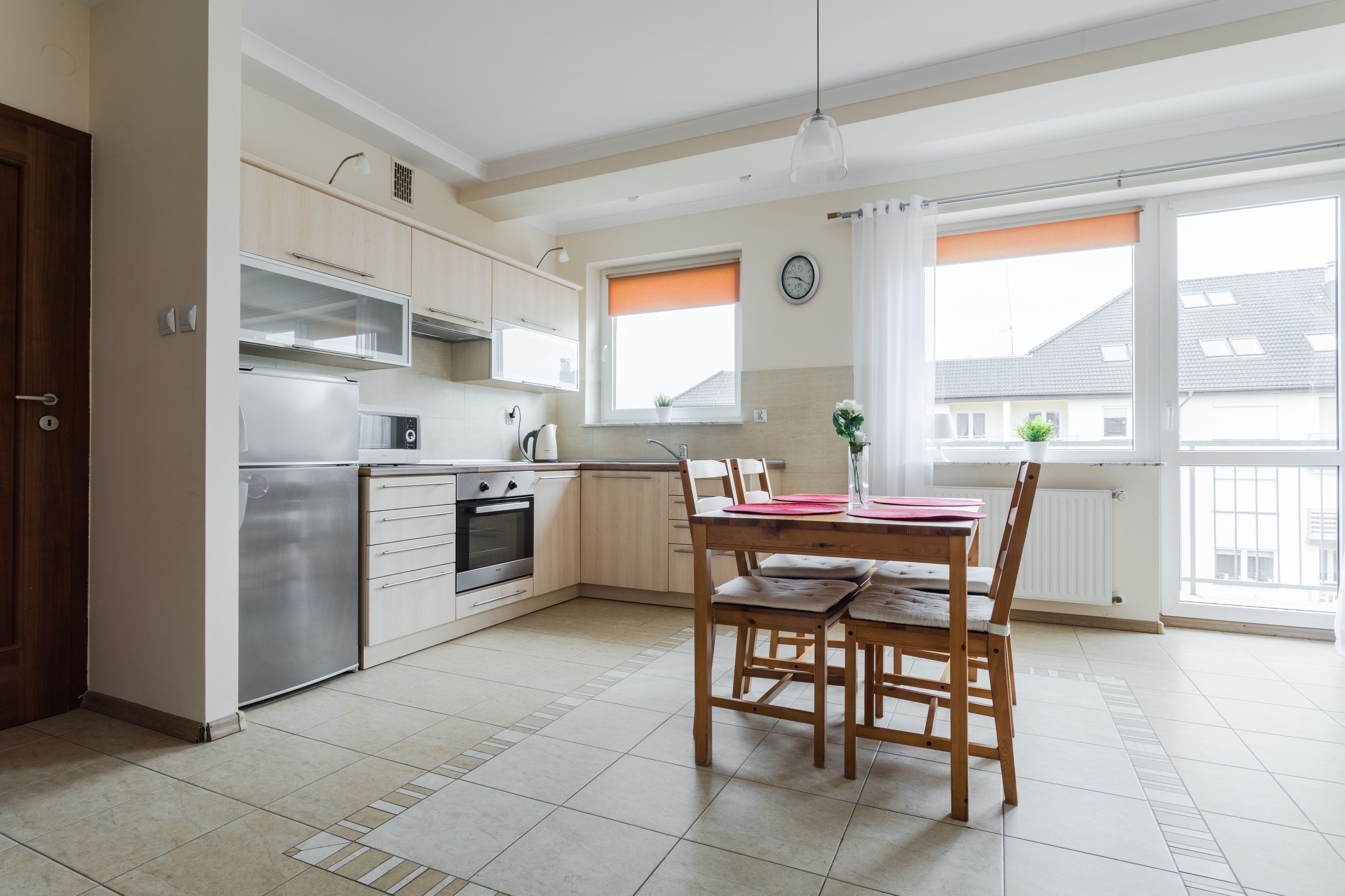 Deluxe Apartment, 1 Bedroom, Balcony (VIP) | Private kitchen | Fridge, microwave, stovetop, electric kettle