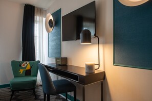 Habitació doble (Les Artistes) | Roba de llit d'alta qualitat, minibar i caixa forta a l'habitació 