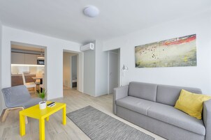 Premium Apartment, 2 Bedrooms, Terrace | Living area | Flat-screen TV