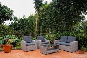 Blick auf den Garten