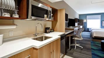 Studio, 2 Queen Beds, Non Smoking | In-room safe, desk, blackout drapes, iron/ironing board