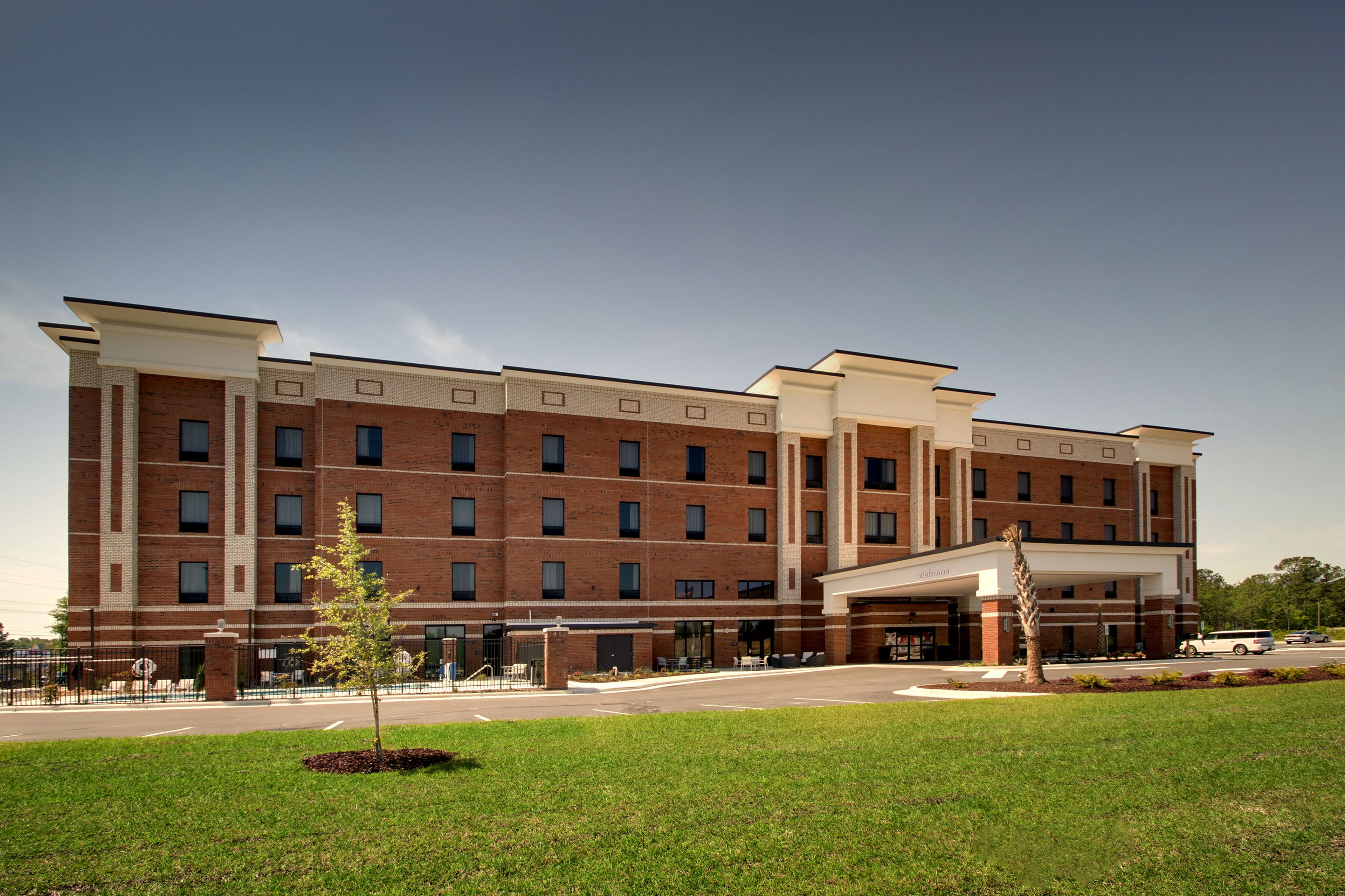 Overnatningsstedets facade