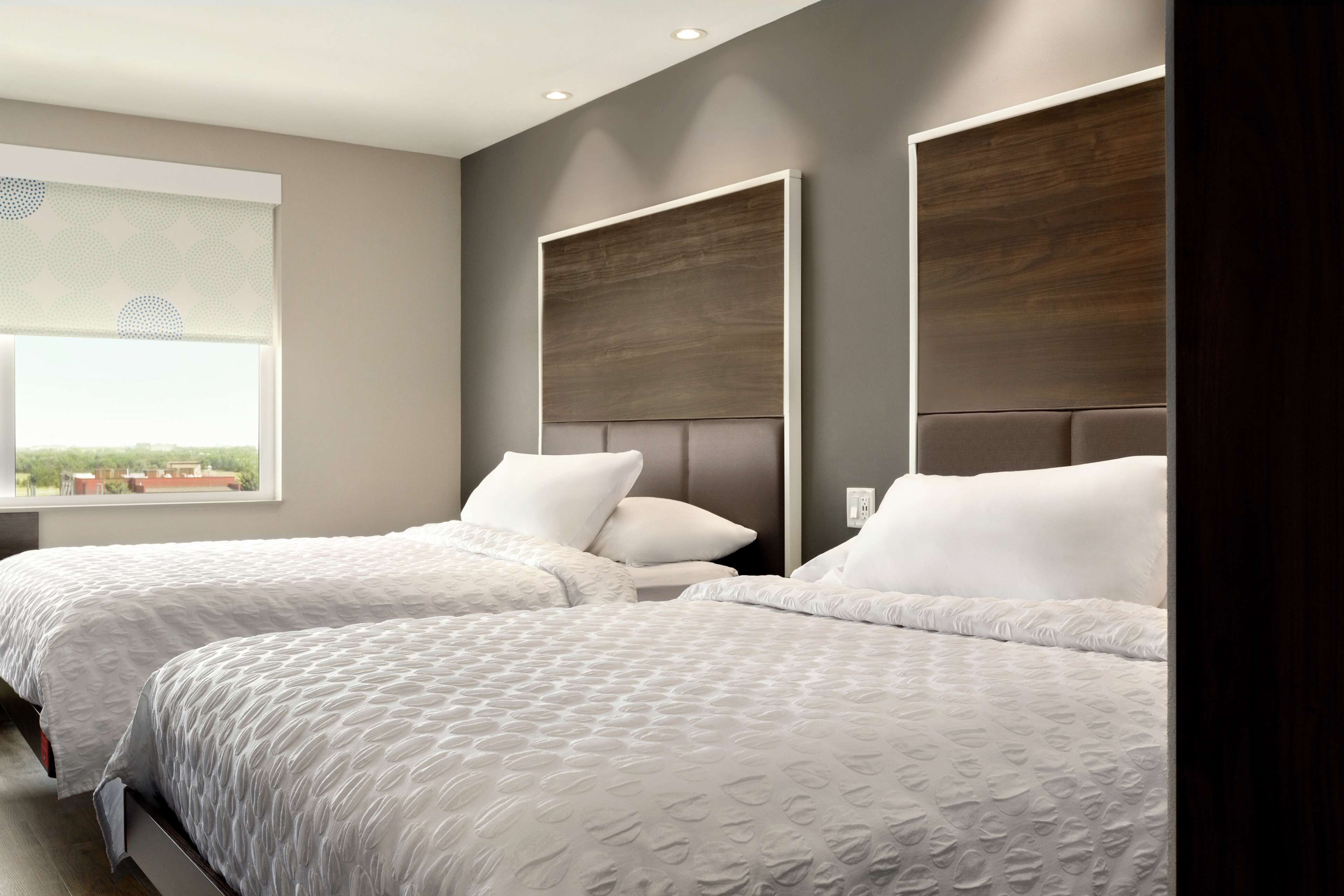 room, 2 queen beds | desk, laptop workspace, blackout curtains, free wifi