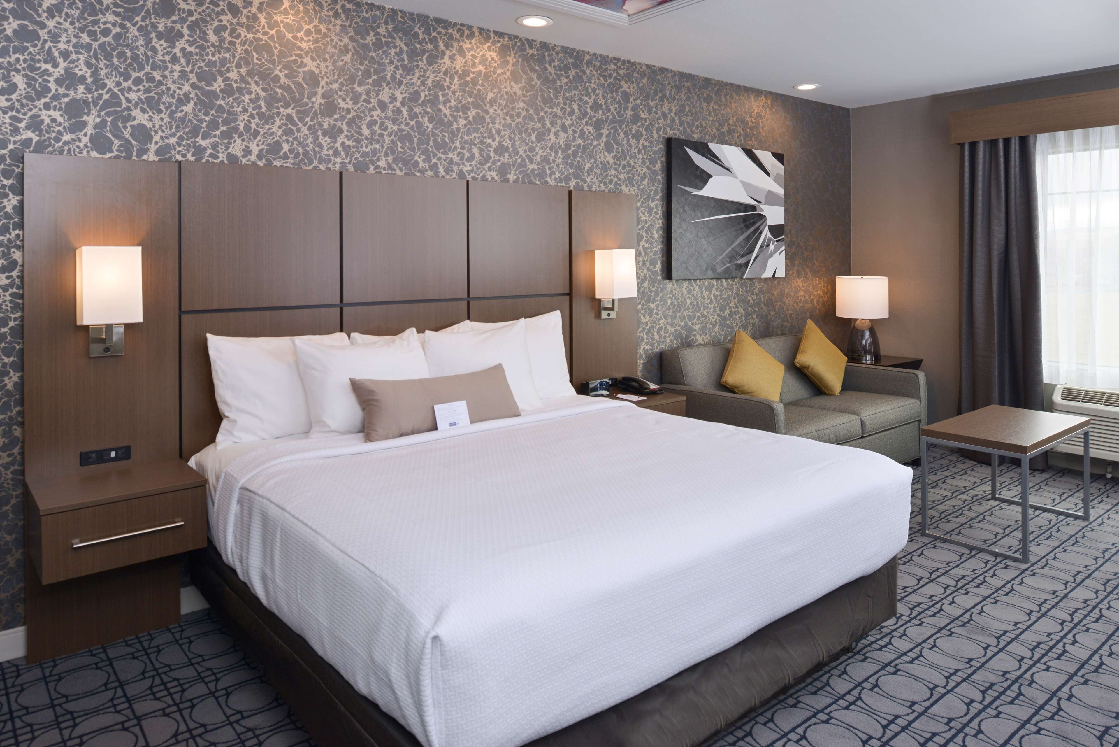 standard room, 1 king bed, accessible, non smoking (with sofabed) | pillow-top beds, desk, blackout curtains, soundproofing