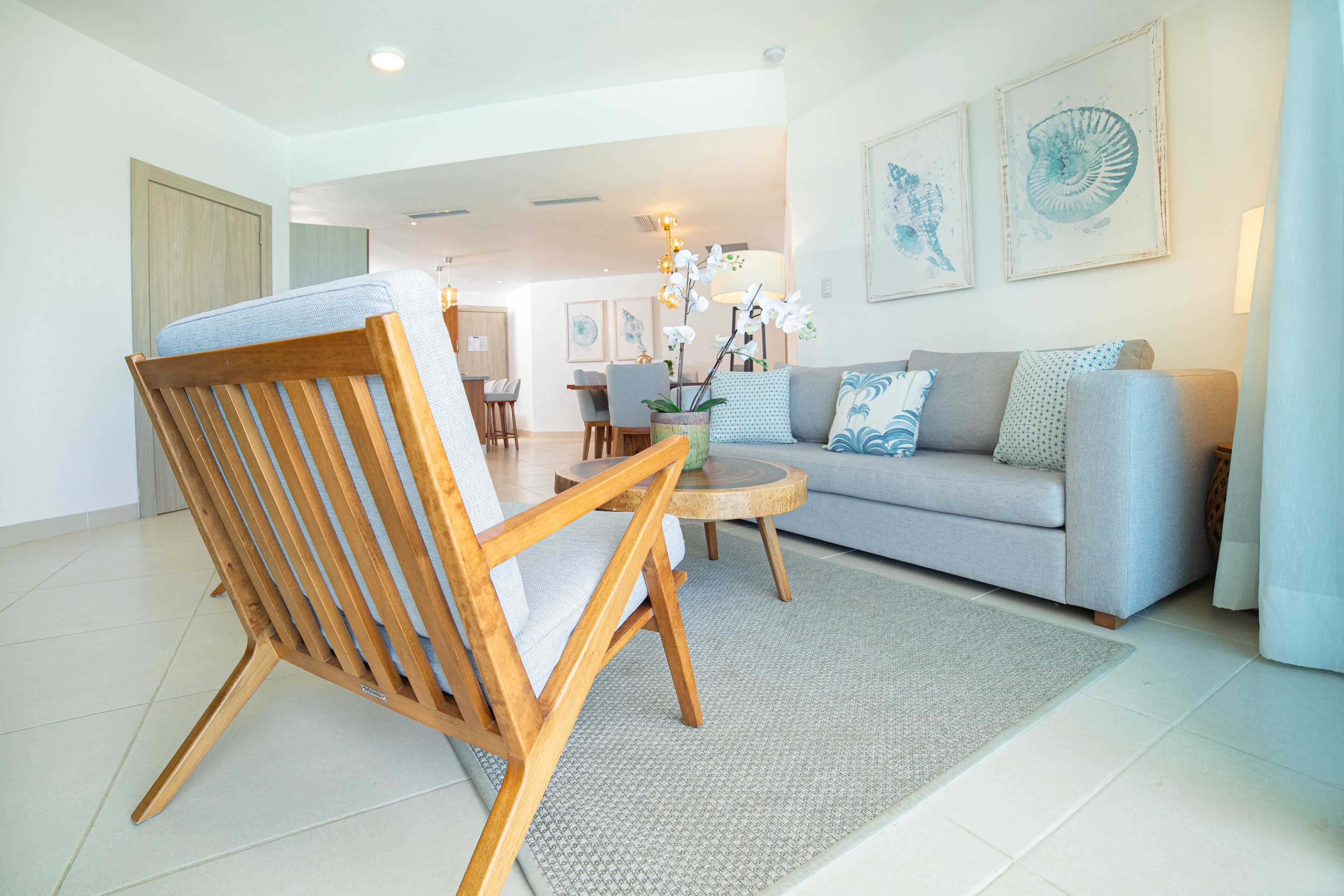 apartment, 3 bedrooms, pool view | living area | plasma tv