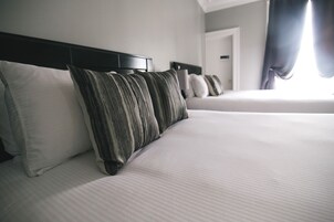 Suite, 2 Queen Beds, Non Smoking, Kitchenette | Premium bedding, blackout drapes, iron/ironing board, free WiFi