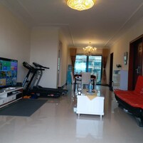 Three-Bedroom Apartment | Living room | TV