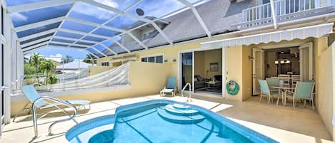A heated pool