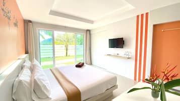 Chambre Double Deluxe | Bureau, chambres insonorisées, Wi-Fi gratuit, draps fournis