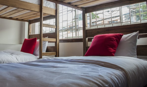 Premium bedding, down duvets, Select Comfort beds, blackout curtains