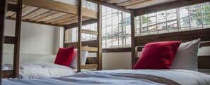 Premium bedding, down duvets, Select Comfort beds, blackout curtains