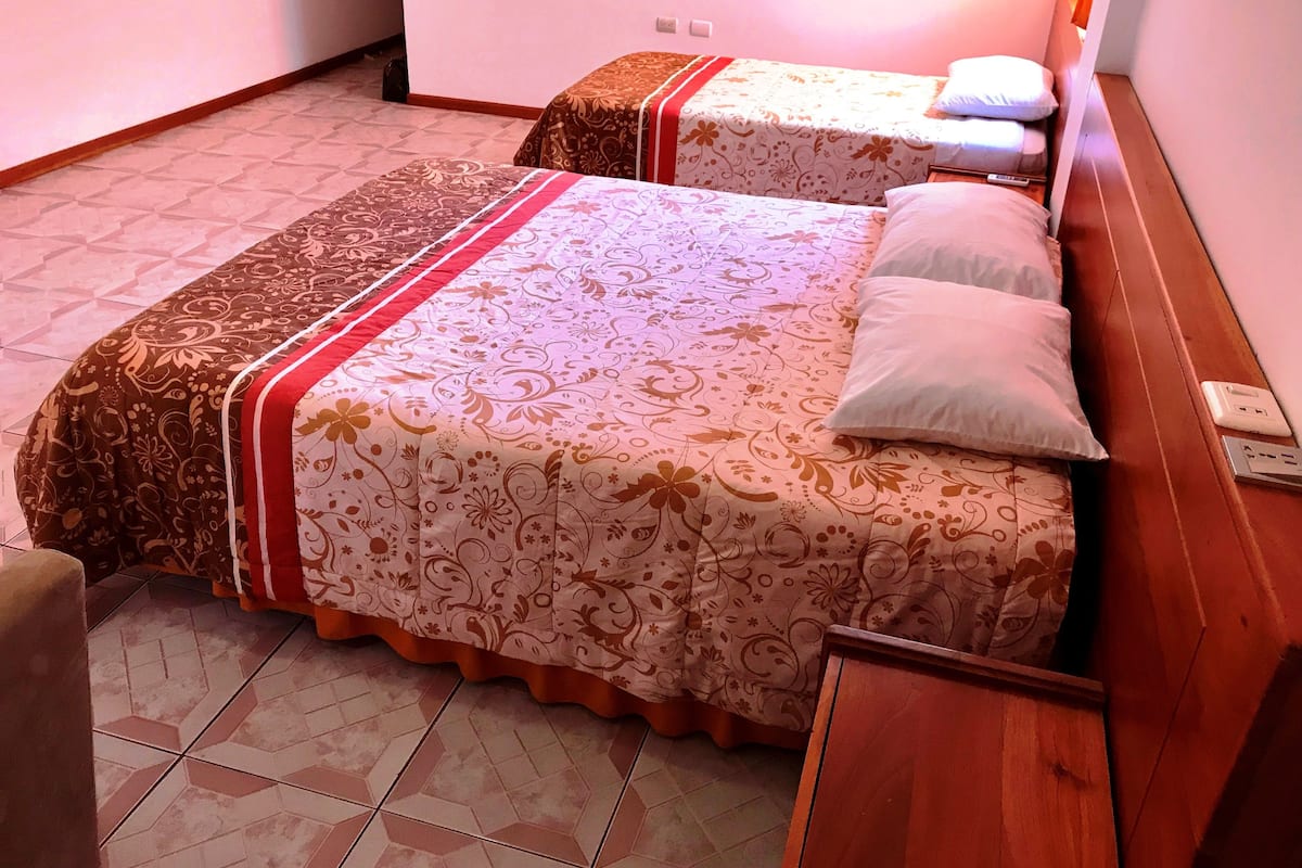 Standard Triple Room, 1 Bedroom, Refrigerator, Ground Floor | WiFi (free), bed sheets