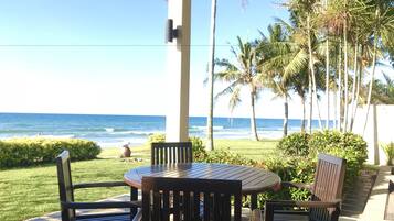 Beachfront, 2 Bedroom, Pool Villa | Terrace/patio