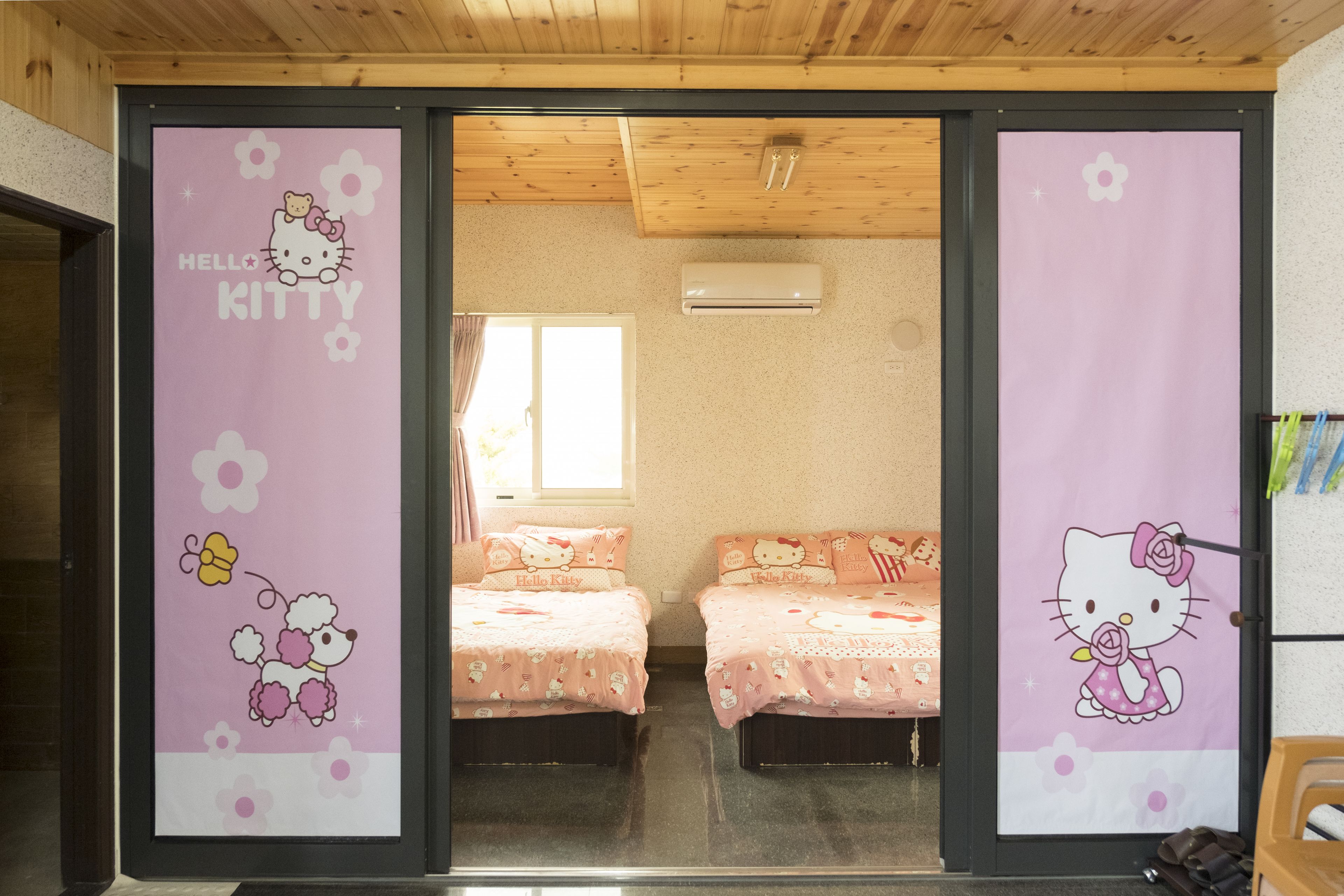 Family Suite, 2 Bedrooms, Courtyard Area | Desk, soundproofing, free wired internet, bed sheets