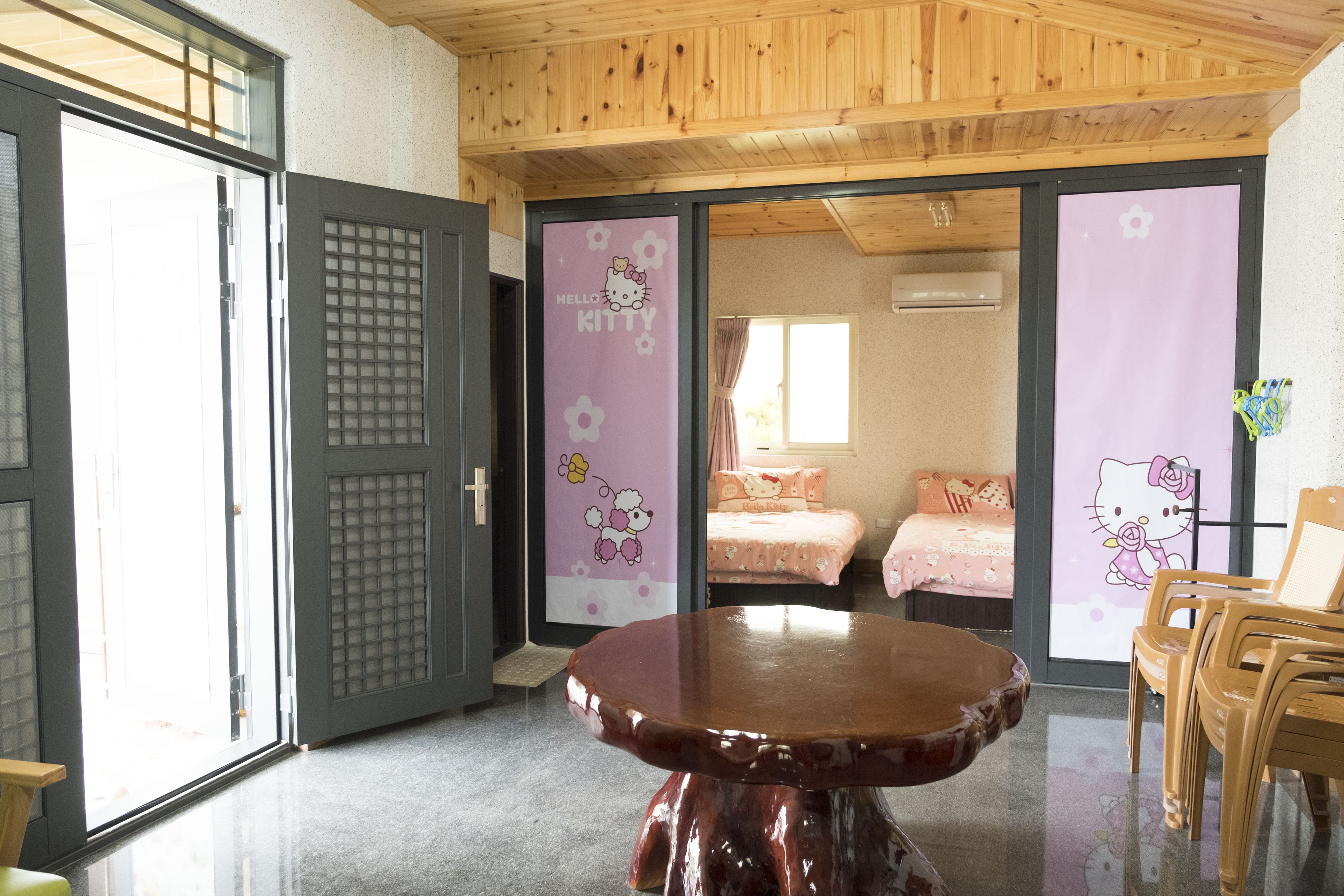 Family Suite, 2 Bedrooms, Courtyard Area | Living area | Flat-screen TV