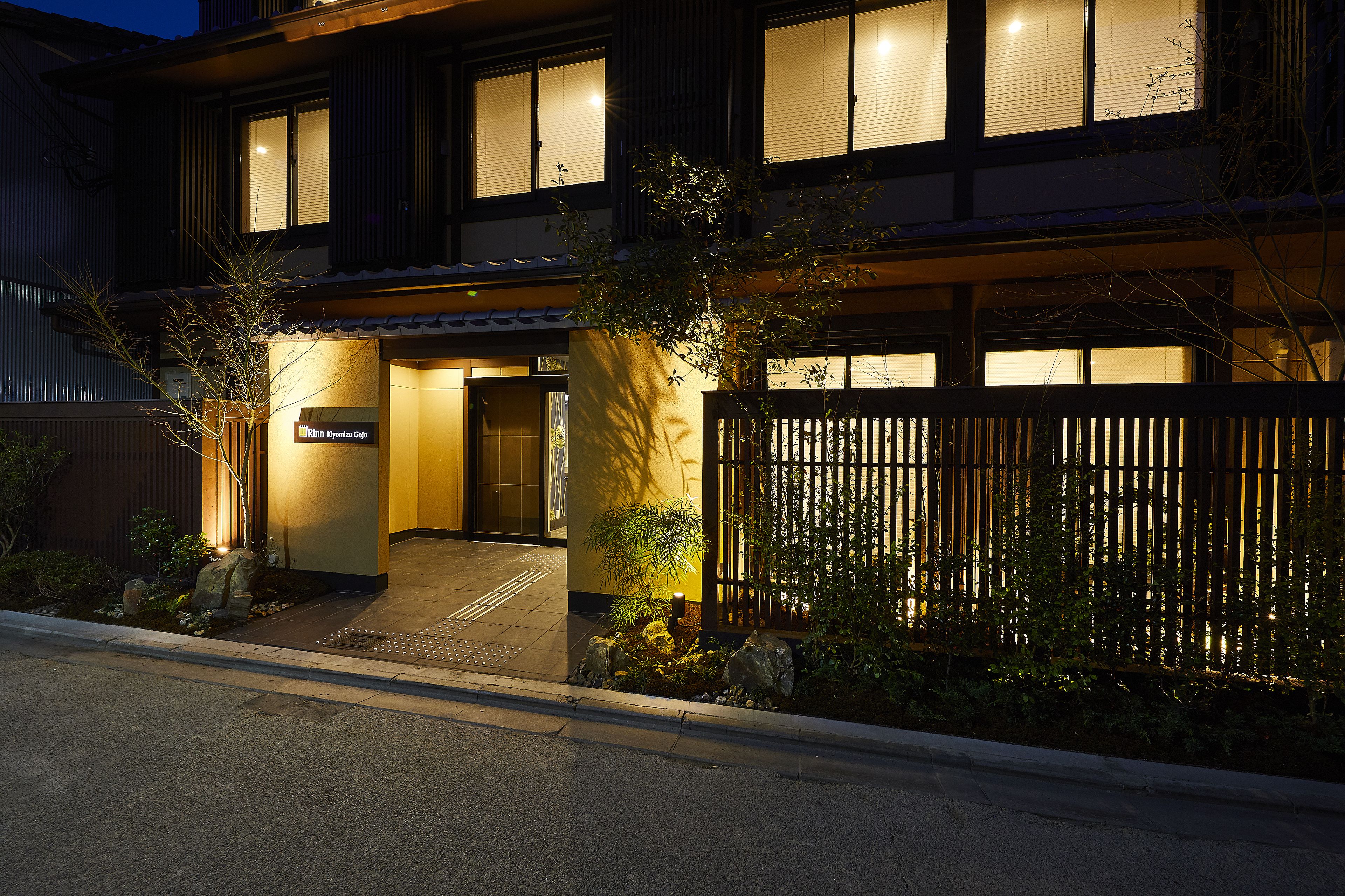 front of property – evening/night