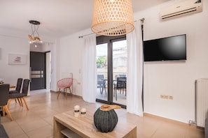 Deluxe Apartment, 1 Bedroom, Non Smoking, Balcony | In-room dining - Aequor Luxury Apartments (Chania)