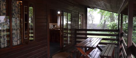 Familiehytte, 2 soverom | Terrasse/patio