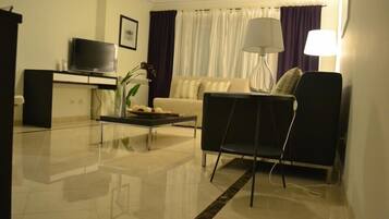 TV, video library, computer monitors